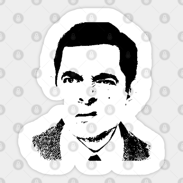 Mister Bean Pop Art Portrait Mr Bean Sticker TeePublic